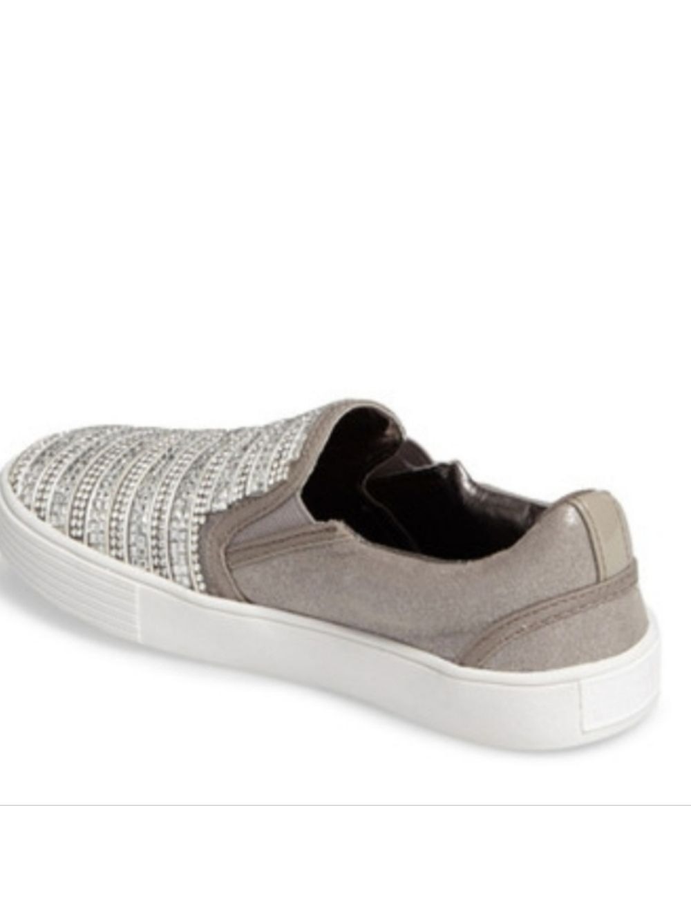 STUART WEITZMAN | Vance Glitz Sneakers Slipons Girls Sz 3 - Picture 2 of 7